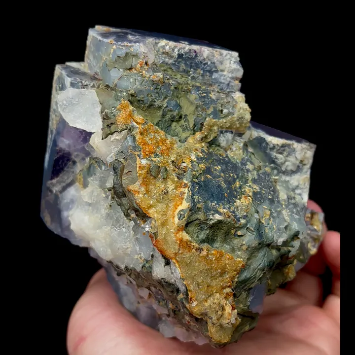 Natural Blue Cube Fluorite, Mineral Specimen: Yaogangxian,Hunan (115*105*90MM) - image 4