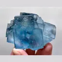Natural Blue Cube Fluorite, Mineral Specimen: Yaogangxian,Hunan (65*45*40MM) - image 4