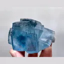 Natural Blue Cube Fluorite, Mineral Specimen: Yaogangxian,Hunan (65*45*40MM) - image 3