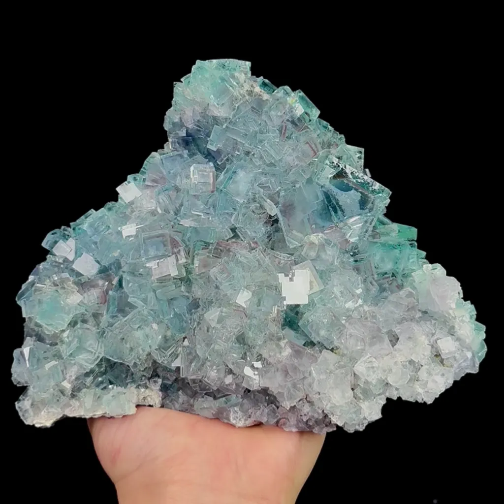 Natural Blue Cube Fluorite, Mineral Specimen:Xianghualing,Hunan (180*140*80MM) - image 5