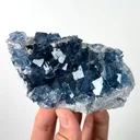 Natural Blue Cube Fluorite, Mineral Specimen:Yaogangxian,Hunan (105*60*30MM) - image 4