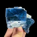 Natural Blue Cube Fluorite, Mineral Specimen:Yaogangxian,Hunan (110*70*45MM) - image 1