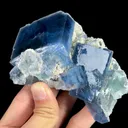 Natural Blue Cube Fluorite, Mineral Specimen:Yaogangxian,Hunan (110*70*45MM) - image 2