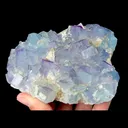 Natural Blue Cube Fluorite, Mineral Specimen:Yaogangxian,Hunan (125*100*30MM) - image 3