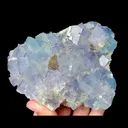 Natural Blue Cube Fluorite, Mineral Specimen:Yaogangxian,Hunan (125*100*30MM) - image 1