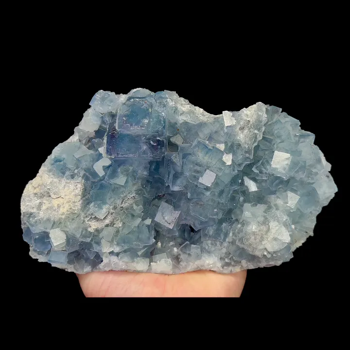 Natural Blue Cube Fluorite, Mineral Specimen:Yaogangxian,Hunan (180*100*45MM) - image 4