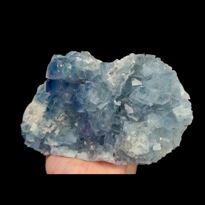 Natural Blue Cube Fluorite, Mineral Specimen:Yaogangxian,Hunan (180*100*45MM) - image 3