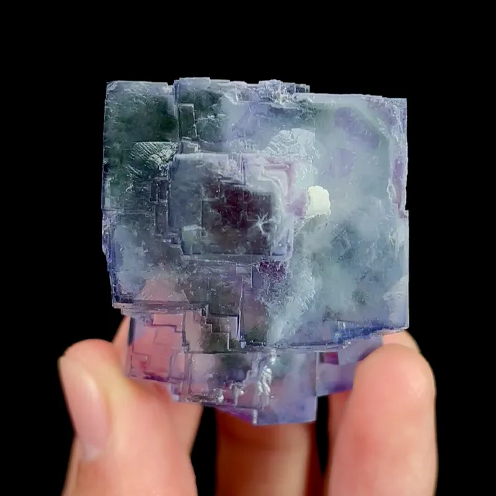 Natural Blue Cube Fluorite, Mineral Specimen:Yaogangxian,Hunan (35*40*35MM) image