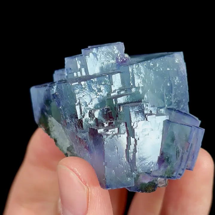 Natural Blue Cube Fluorite, Mineral Specimen:Yaogangxian,Hunan (35*40*35MM) - image 4