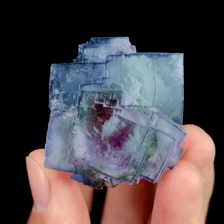 Natural Blue Cube Fluorite, Mineral Specimen:Yaogangxian,Hunan (35*40*35MM) - image 2