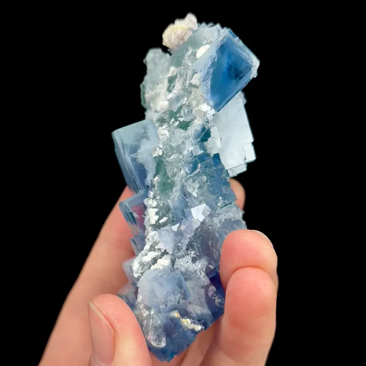 Natural Blue Cube Fluorite, Mineral Specimen:Yaogangxian,Hunan (45*85*50MM) - image 3