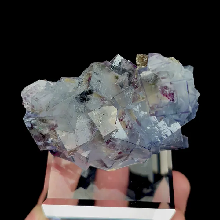 Natural Blue Cube Fluorite, Mineral Specimen:Yaogangxian,Hunan (60*40*25MM) image