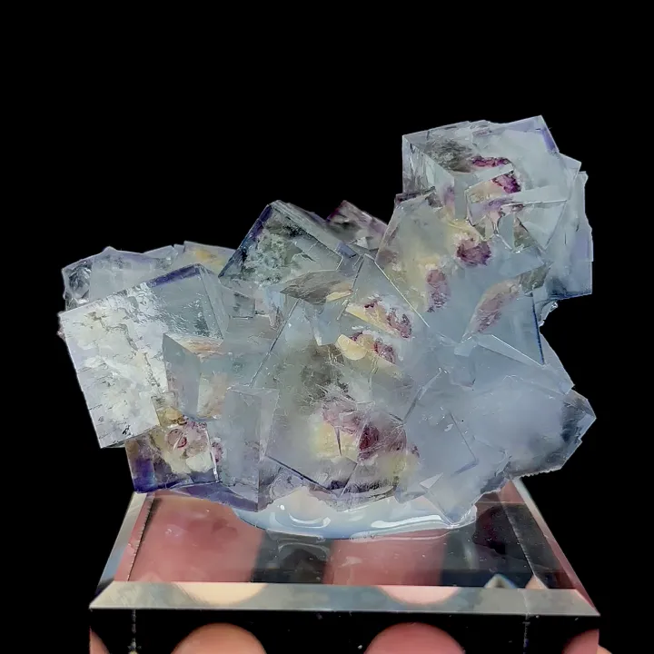 Natural Blue Cube Fluorite, Mineral Specimen:Yaogangxian,Hunan (60*40*25MM) - image 5