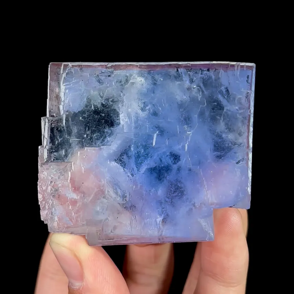 Natural Blue Cube Fluorite, Mineral Specimen:Yaogangxian,Hunan (60*50*30MM) image