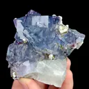 Natural Blue Cube Fluorite, Mineral Specimen:Yaogangxian,Hunan (65*65*40MM) - image 1