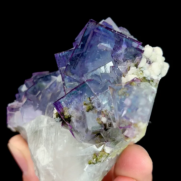 Natural Blue Cube Fluorite, Mineral Specimen:Yaogangxian,Hunan (65*65*40MM) - image 3