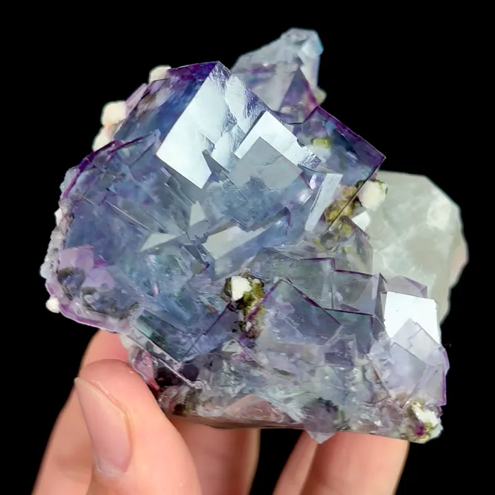 Natural Blue Cube Fluorite, Mineral Specimen:Yaogangxian,Hunan (65*65*40MM) - image 4