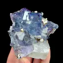 Natural Blue Cube Fluorite, Mineral Specimen:Yaogangxian,Hunan (65*65*40MM) - image 2