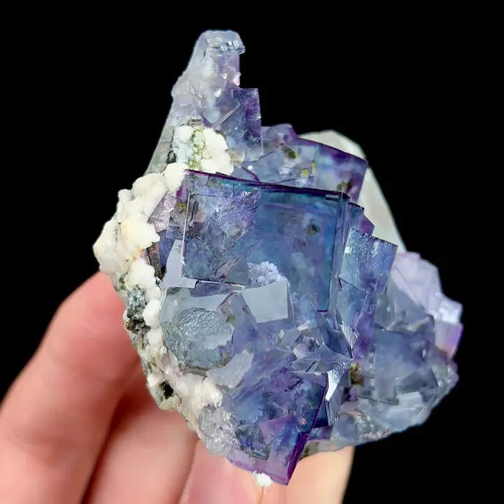 Natural Blue Cube Fluorite, Mineral Specimen:Yaogangxian,Hunan (65*65*40MM) - image 5
