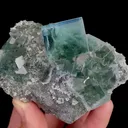 Natural Blue Cube Fluorite, Mineral Specimen:Zhejiang,China (80*65*35MM) - image 2