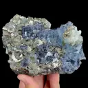 Natural Blue Cubic Fluorite and Arsenopyrite, Mineral Specimen: Yaogangxian,Hunan (115*90*60MM) - image 5