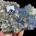 Natural Blue Cubic Fluorite and Arsenopyrite, Mineral Specimen: Yaogangxian,Hunan (115*90*60MM) - image 4