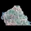 Natural Blue Cubic Fluorite and Calcite, Mineral Specimen:Xianghualing,Hunan (200*140*50MM) - image 3