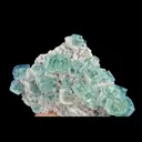 Natural Blue Cubic Fluorite and Calcite, Mineral Specimen:Xianghualing,Hunan (200*140*50MM) - image 2