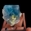 Natural Blue Cubic Fluorite and Calcite, Mineral Specimen:Yaogangxian,Hunan (25*25*30MM) - image 4