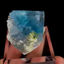 Natural Blue Cubic Fluorite and Calcite, Mineral Specimen:Yaogangxian,Hunan (25*25*30MM) - image 5