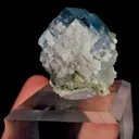 Natural Blue Cubic Fluorite and Calcite, Mineral Specimen:Yaogangxian,Hunan (25*25*30MM) - image 3
