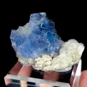 Natural Blue Cubic Fluorite and Calcite, Mineral Specimen:Yaogangxian,Hunan (45*50*35MM) - image 2