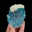 Natural Blue Cubic Fluorite and Calcite, Mineral Specimen:Yaogangxian,Hunan (55*80*35MM) - image 1