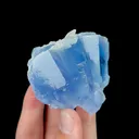 Natural Blue Cubic Fluorite and Calcite, Mineral Specimen:Yaogangxian,Hunan (75*55*50MM) - image 5