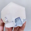 Natural Blue Cubic Fluorite and Calcite Symbiosis comes from Yaogangxian,Hunan 55*75*50MM - image 4