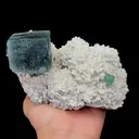 Natural Blue Cubic Fluorite and Candle Crystal Mineral Specimen,High Quality Specimen,INNER MONGOLIA,CHINA(151*100*82mm) - image 4