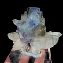 Natural Blue Cubic Fluorite and Clear Quartz Cluster, Mineral Specimen:Yaogangxian,Hunan (75*55*30MM) - image 5