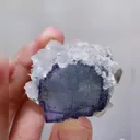 Natural Blue Cubic Fluorite and Flaky Calcite and Cacite Symbiosis comes from Yaogangxian,Hunan 35*60*30MM - image 6