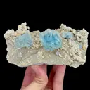 Natural Blue Cubic Fluorite and Mica, Mineral Specimen:Yaogangxian,Hunan (135*75*50MM) - image 6