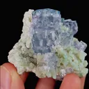 Natural Blue Cubic Fluorite and Mica, Mineral Specimen:Yaogangxian,Hunan （50*40*35MM） - image 4