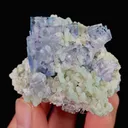 Natural Blue Cubic Fluorite and Mica, Mineral Specimen:Yaogangxian,Hunan （50*40*35MM） - image 7