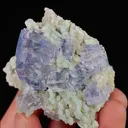 Natural Blue Cubic Fluorite and Mica, Mineral Specimen:Yaogangxian,Hunan （50*40*35MM） - image 5