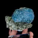 Natural Blue Cubic Fluorite and Mica, Mineral Specimen:Yaogangxian,Hunan (70*45*30MM) - image 3