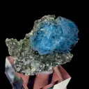 Natural Blue Cubic Fluorite and Mica, Mineral Specimen:Yaogangxian,Hunan (70*45*30MM) - image 2