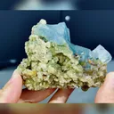 Natural Blue Cubic Fluorite and Mica Symbiosis comes fom Yaogangxian,Hunan 85*60*35MM - image 3