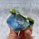 Natural Blue Cubic Fluorite and Quartz and Mica Symbiosis comes from Yaogangxian,Hunan 65*40*35MM - image 2