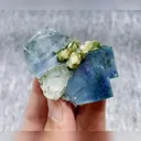 Natural Blue Cubic Fluorite and Quartz and Mica Symbiosis comes from Yaogangxian,Hunan 65*40*35MM - image 3