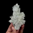Natural Blue Cubic Fluorite and Quartz Cluster, Mineral Specimen:Yaogangxian,Hunan (55*25*85MM) - image 1