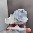 Natural Blue Cubic Fluorite and Quartz coexist comes from Yagangxian,Hunan 50*30*25MM - image 1