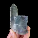 Natural Blue Cubic Fluorite and Quartz, Mineral Specimen: Yaogangxian,Hunan (50*80*35MM) - image 4